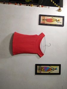 Red Off-Shoulder Top