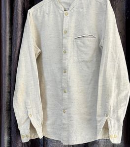 Casual Band Collar Shirt