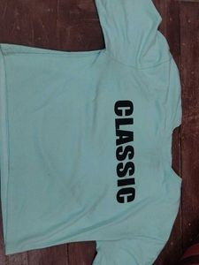 Light Blue 'CLASSIC' Graphic T-Shirt