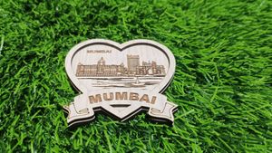 Wooden Fridge Magnet.