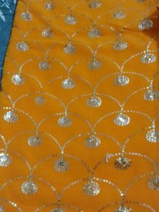 Elegant yellow Saree with blouse