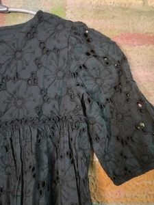 Cute Girls Eyelet Floral Dress