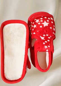 Red Star Baby Sandals