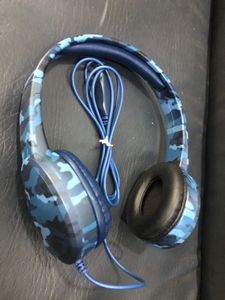 Blue Camo Headphones
