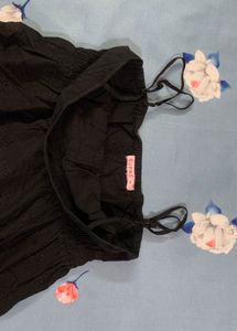 Black Eyelet Sun Dress