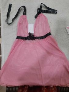 Pink Babydoll Lingerie Set