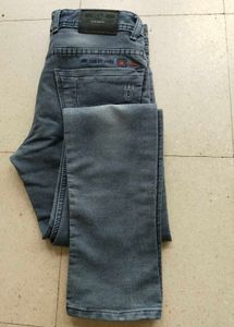 Gray Wash Denim Jeans