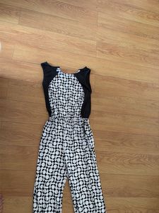 Patterned Halter Jumpsuit