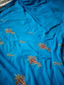 Firozi Blue Saree