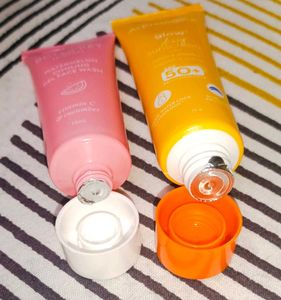 sunscreen &amp; facewash