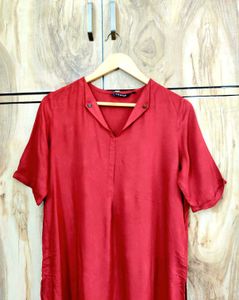 Rust Colour Rayon Kurti Size-36-38
