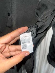 American Eagle Black Button Shirt