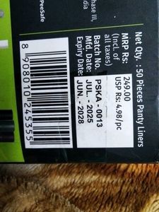 Pee Safe Panty Liners - 50 Count