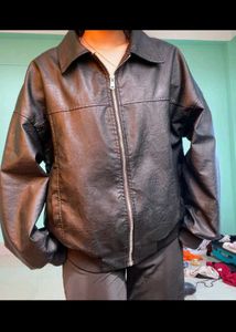 Faux leather jacket