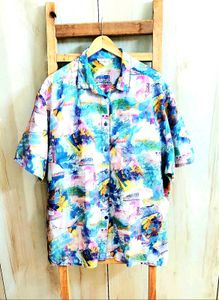 Multicolour Printed Shirt Size-54
