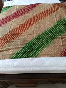 Crepe Jaipuri, bandhni Saree,