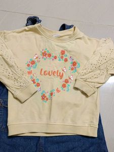 Cute Denim Dress Set