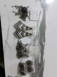 4 OXIDISE EARINGS