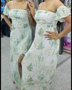 Floral Off-Shoulder Maxi Dress