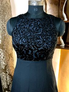 sequnce black gown