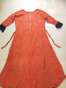 A-line Kurta.🧡