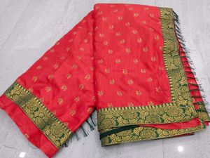 Elegant Red Saree