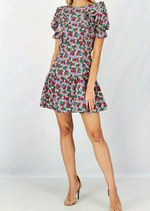 Floral Print Mini Dress
