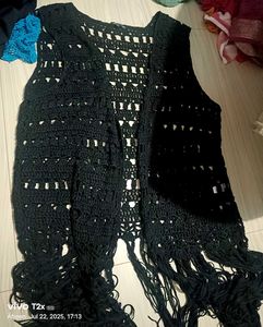 Crochet Fringe Vest