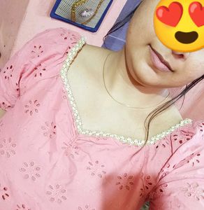 Sweatheart Neck Peach Top Women