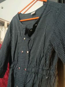 Striped Button-Down Dress