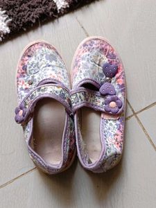 Girls Floral Slippers