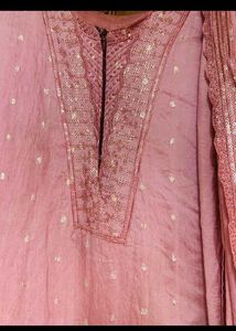 Pink Embroidered Kurta Set