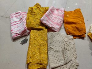 Combo Cut Pcs Cotton Material 1 Mtr Each