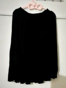 this is a knee length black skirt