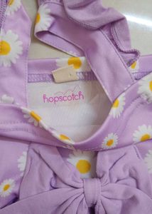 Daisy Print Baby Frock come Romper