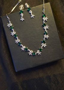 American Diamond Jewellery Set