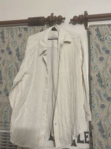 Off White Crinkled H&M Shirt