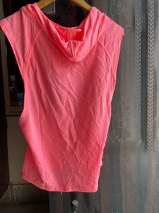 Cute Coral Sleeveless Top