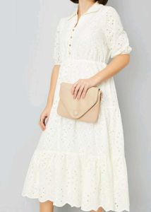 Schiffli Embroidered Dress