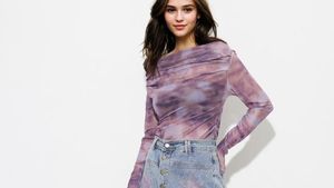 Tie-Dye Off-Shoulder Top