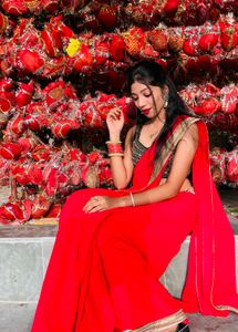 Beautiful Red Saree