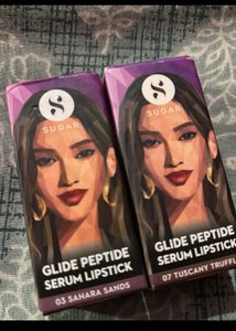 SUGAR Cosmetics Glide Peptide Serum Lipstick combo