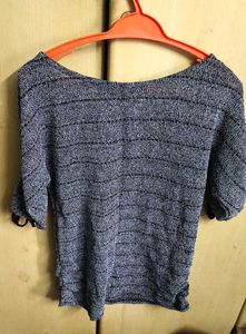 Stylish Grey Knit Top