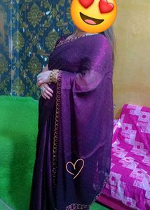 Elegant purple Saree