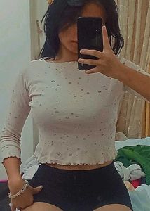 Cute Printed Crop Top