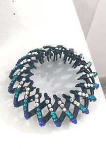 Bird&#39;s Nest Hair Clip - Rhinestone Accent