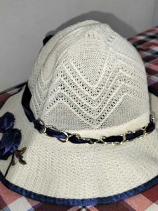 Elegant Cream Sun Hat