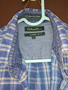 Blue Plaid Shirt