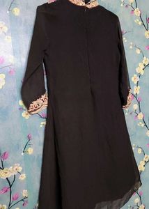 Elegant Brown Embroidered Kurti