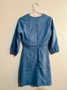 Blue Dress With Embellishment